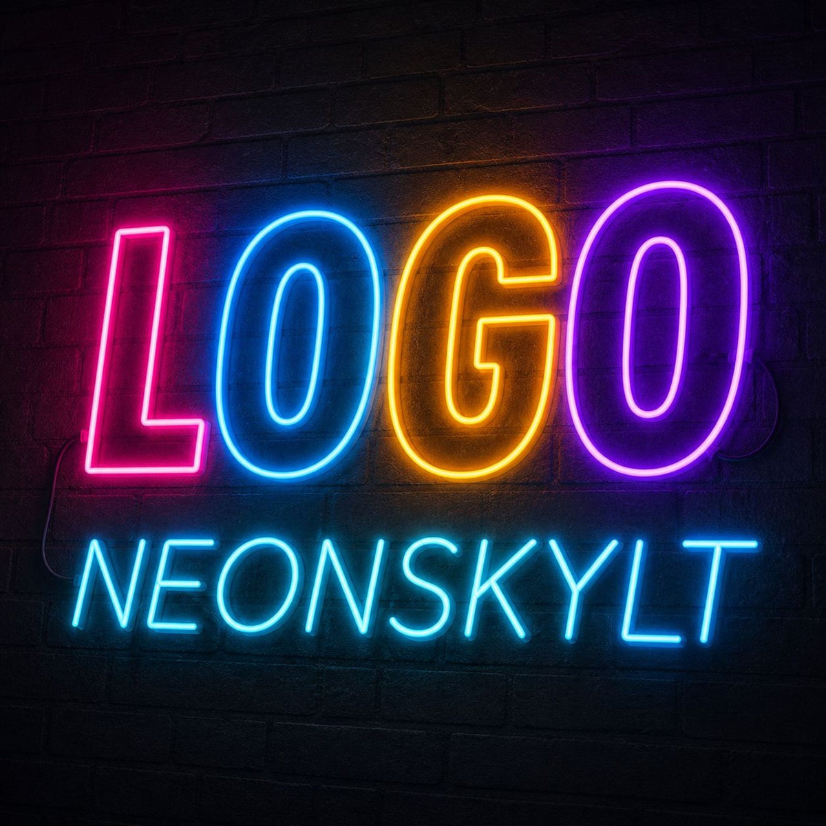 Logosi neon­kylttinä – yksilöllinen neon­kyltti logosi mukaan!
