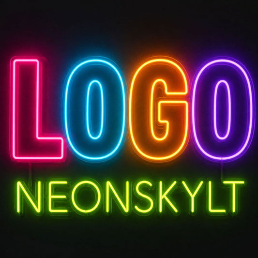 Logosi mukaan mukautettu neon­kyltti – logosi neonvalaistuksena!