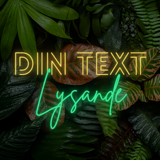 Oma tekstisi – neon­kyltti