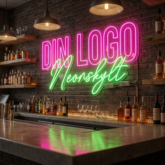 Neon­kyltit yrityksille – logosi neon­kylttinä