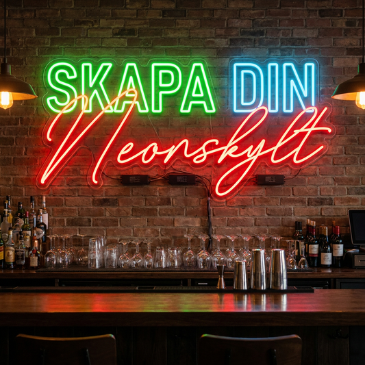Yrityskyltti LED-neon­kylttinä